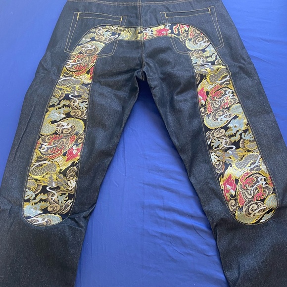 Evisu embroidered jeans